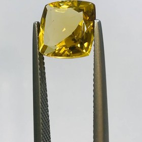 تصویر نگین سیترین طلایی اصل سایز 10*10 