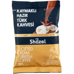 تصویر قهوه ترک با طعم خامه بسته 100 گرمی شازل 