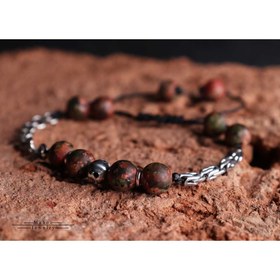 تصویر دستبند نقره کد B0172 