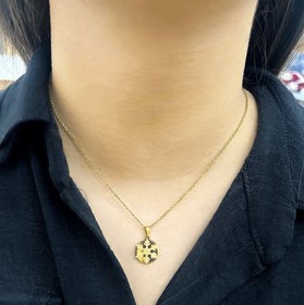 تصویر نیم ست دخترانه استیل طرح برف شنی طلایی 71352 