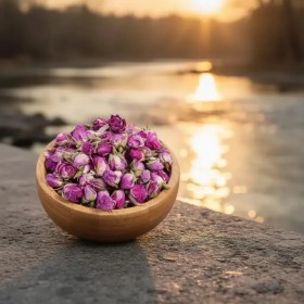 تصویر غنچه گل محمدی 