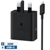 تصویر شارژر دیواری سامسونگ مدل T4511 ظرفیت ۴۵ وات با کابل Type-C 