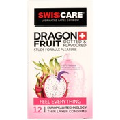 تصویر کاندوم سوئیس کر مدل دراگون فروت Dragon Fruit ا Swiss Care Condom Swiss Care Condom