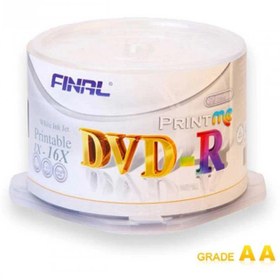 تصویر دی وی دی پرینتیبل فینال باکسدار 50 عددی کارتن 600 عددی(FINAL) - حداقل60بسته50عددی FINAL PRINTABLE DVD-R