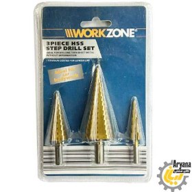 تصویر مته کاجی ست 3 عددی WORK ZONE 