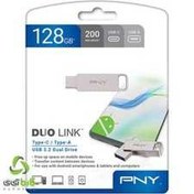 تصویر فلش مموری پی ان وای تایپ سی FLASH PNY DUO LINK TYPE C 128GB 