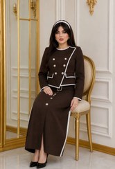 تصویر ست کت و دامن لیلا زنانه سایز ۲ رنگ سرمه ای 