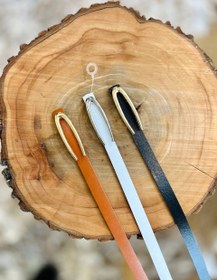 تصویر کمربند سگک مینیمال طلایی 