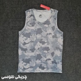 تصویر تاپ مردانه حلقه ای لاکرا سوزنی سابلی نایک تکی 