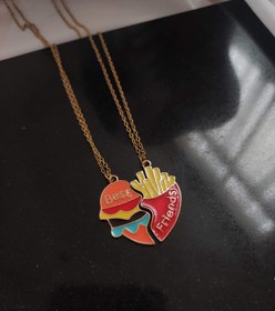 تصویر ست دوستی همبرگر و سیب زمینی 