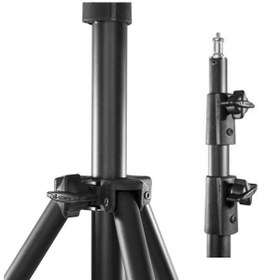 تصویر سه پایه فلزی 180 سانتی مخصوص گوشی موبایل کد PK-T256 Tripod Tall Tripod Holder Phones, RingLight, Cameras PK-T256