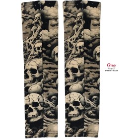 تصویر ساق دست طرح جمجمه پسرانه 