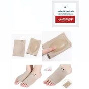 تصویر ساپورت قوس پا جورابی سیلیکونی 