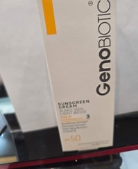 تصویر کرم ضدافتاب ژنو با یوتیک چرب ومختلط بژ روشن 