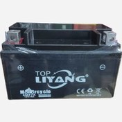 تصویر باتری موتورسیکلت ۷ آمپر پهن خارجی مدل کلیک ایروکس 