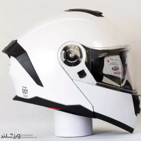 تصویر کلاه کاسکت رادین عینک دار فک متحرک سایز ۵۸-۶۲ کد ۱۹۴۱ 