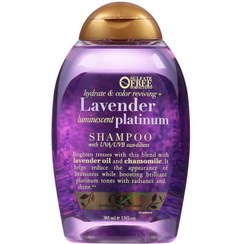 تصویر شامپو لاوندر پلاتینیوم او جی ایکس OGX OGX Lavender Luminescent Platinum Shampoo 385ml