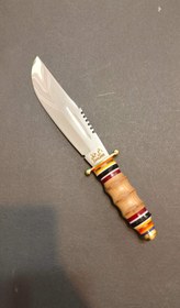 تصویر چاقو شکاری استیل دسته گرد T139 