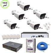 تصویر پک دوربین 5عددی چهار مگاپیکسل میکروفن دار Lingotech 4053HS POE Lingotech 4053HS POE