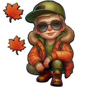 تصویر تاپر کیک پاییزی پسرانه کد 295 