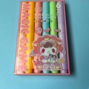 تصویر پک هایلایتر ۶ تایی طرح کرومی و ملودی - ملودی / ملودی 