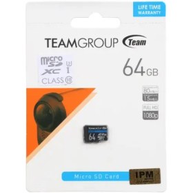 تصویر کارت حافظه microSDXC تیم گروپ Class 10 U3 80MB/S ظرفیت 64 گیگابایت 