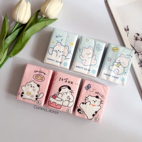 تصویر دستمال کاغذی جیبی کیوت 