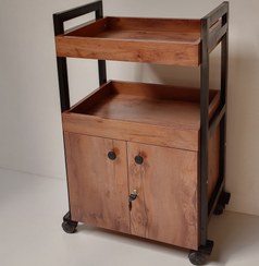 تصویر ترولی آرایشگاهی کمد دار 