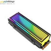 تصویر هیتسینک و خنک کننده حافظه SSD اینترنال مدل ARGB Infinity Mirror M.2 2280 SSD Heatsink Cooler 