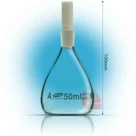 تصویر پیکنومتر 50 میلی لیتر شیشه ای برند OMSONS GERMANY 