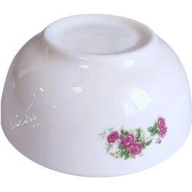 تصویر کاسه سوپ خوری مدل گل قرمزی 