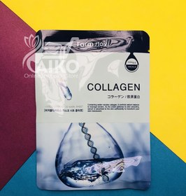 تصویر ماسک صورت فارم استی مدل Collagen حجم 23 میلی لیتر 