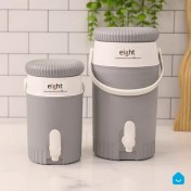 تصویر کلمن آب ایت (Eight) مدل لیوان‌دار درب‌چرخشی | ۳ و ۵ لیتری 