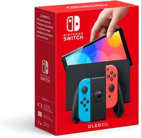 تصویر نینتندو سوئیچ (مدل OLED) - ارسال 20 روز کاری Nintendo Switch (OLED Model), Neon Blue/Neon Red, Int Version