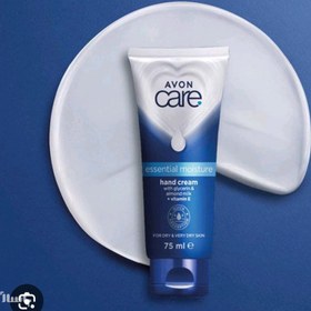 تصویر کرم دست نرم کننده و آبرسان گلیسیرین و شیر بادام آون ۷۵میل Avon Care Essential Moisture Hand Cream 75ml