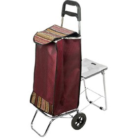 تصویر چرخ خرید صندلی دار (تحمل وزن 30 کیلو) 