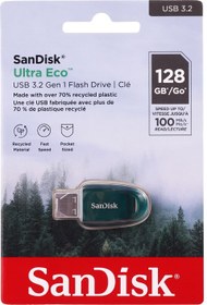 تصویر فلش 128 گیگ سن دیسک Sandisk Ultra Eco USB3.2 Sandisk Ultra Eco USB3.2 128GB Flash Drive