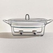 تصویر ست سرو سرویس داغ تنظیم کروم روی میز پاشاباغچه Paşabahçe 