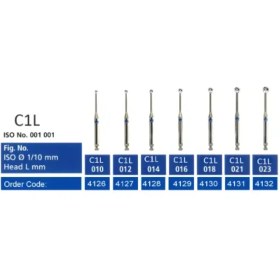 تصویر فرز کارباید آنگل روند Round C1 - RAL C1 / 02 Smedent Carbide Bur - Round C1