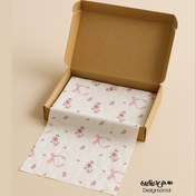 تصویر کاغذ پوستی طرح پاپیون 