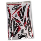 تصویر برچسب موتور تریل CRF 200 طرح فلات مشکی قرمز 