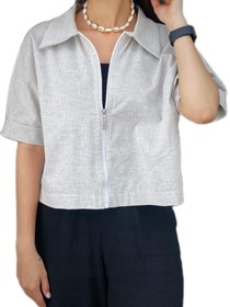 تصویر بامبر جکت - صورتی 