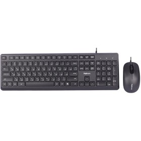 تصویر کیبورد و ماوس هترون مدل HKC215 Hatron HKC215 MOUSE AND KEYBOARD