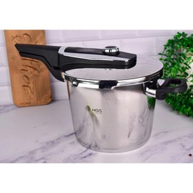 تصویر زودپز ام جی اس کد 801 ظرفیت ۶ لیتر با بدنه استیل 