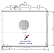تصویر رادیاتور مینی بوس بنز ۳۰۹ کوشش 