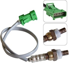 تصویر سنسور اکسیژن NTK سوکت سبز ساژم سیم 50 سانتی دارای ضمانت 6 ماهه تعویض Oxygen sensor