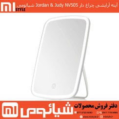 تصویر آینه چراغ دار سه رنگ آرایشی مدل NV505 شیائومی Xiaomo NV505 LED Makeup Mirror NV505