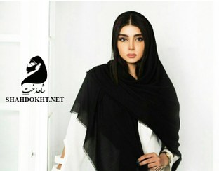 تصویر روسری نخی ساده سوپرنخ دست دوز خارجی SH-SUPNONE superscarf