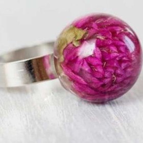 تصویر گل خشک دکمه‌ای بسته ۵ عددی 