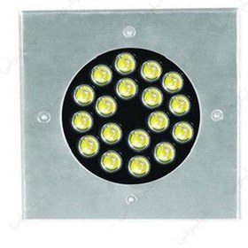 تصویر چراغ دفنی مربع 18 وات ای دی سی 